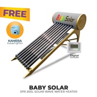 FREE ONGKIR+KAMERA FUJIFILM BABY SPR 200L SOLAR WAVE WATER HEATER