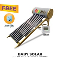 FREE ONGKIR+KAMERA FUJIFILM BABY SPR 150L SOLAR WAVE WATER HEATER
