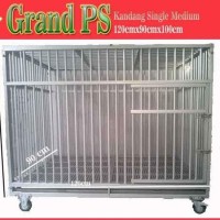Kandang Alumunium Single Large P 120X90X100 Buat Anjing Trah Sedang