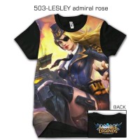 Kaos Mobile Legend 3D LESLEY 503 Baju Dewasa Pakaian Anak Cowok Cewek