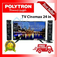 POLYTRON CINEMAX LED TV WITH TOWER SPEAKER - PLD24T8511 DISKON