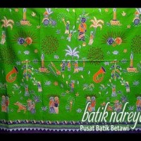 Ready Stock Kain Meteran Batik Betawi Hijau . . . . . . .