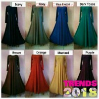Gamis polos Jersey Zoya Size fit to xl 1 kg isi 3(beli 3 lebih