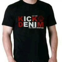 T-shirt baju kaos distro,kaos keren kick denim