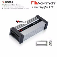 Power Amplifier 4 Channel Nakamichi NGTD 4 Audio Mobil 4Ch NGTD4