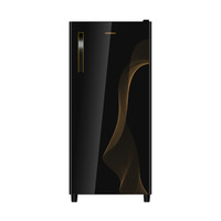 Kulkas Polytron Belleza 1 Pintu Glass Door Hitam 160 liter Mewah LLX