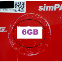 Jual Perdana data telkomsel simpati 6GB Total KUOTA 6 gb Murah