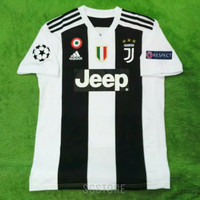 Jersey Juventus Home FULL PATCH UCL 2018/2019 18/19 Grade Ori