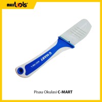 Pisau Okulasi Serbaguna C-Mart Grafting Knife Left Gagang Karet