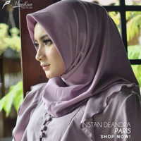 Jilbab Muslim Pashmina Instant Deandra Bahan Katun Paris Premium