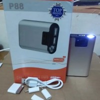 POWERBANK EVERCOSS ORIGINAL 100% P88 CAPASITAS REAL 880MAH%