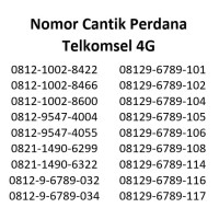 Jual Nomor Cantik Perdana Telkomsel/Simpati Murah