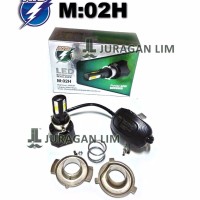 Lampu Headlamp LED Motor NEW RTD M02H 4 sisi titik AC DC PREMIUM