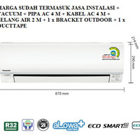 PROMO AC PANASONIC CS-XN5SKJ LOW WATT ECONAVI 1/2 PK