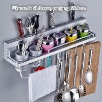 Rak Dinding Dapur Aluminium lemari dapur size 60x125x10 Berkualitas