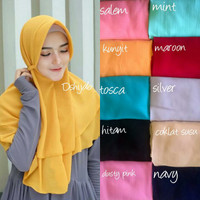 Jual Jilbab hijab instan aisyah pet 2layer / bergo rubiah / bergo aisyah Murah