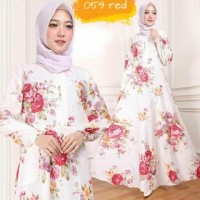 Yang ini Ori gamis maxy bunga ima red xl baju wanita bagus murah maxi