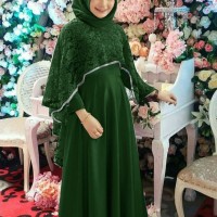 GAMIS PESTA BALOTELI IJO BOTOL COMBI CAPE BRUKAT