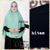 Jual Jilbab instan kerudung hijab syari bergo helza hitam Murah