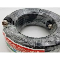 SIVICOM 20 meter kabel cctv / antena tv with 2 pc konektor F drat