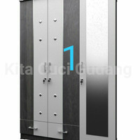 Lemari pakaian B&W KCG Cermin Full - Promo