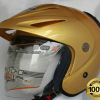 HELM INK CX-22 SATIN GOLD SNI DOT 100% ORIGINAL
