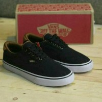 T2105 sepatu pria casual snakers vans era canvas premium grade origina