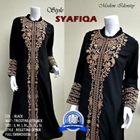Jual Gamis Abaya Hitam eklusive, Gamis Pesta Bordir, Abaya Arab Murah