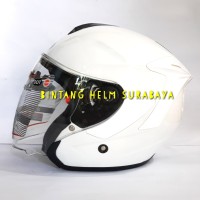 Helm Half face INK Dynamic Solid White