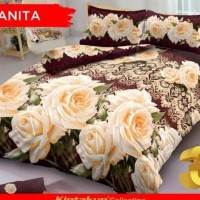 Terbaru Bedcover Set Kintakun Anita No.1 King 180 Bcs Mawar Bed Cover