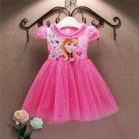 dress frozen anak - gaun putri elsa - baju pesta peremp Murah