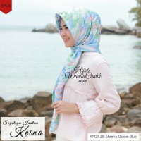Jual Kerudung Hijab Jilbab Segitiga Instan Keina Motif Warna Navy Murah