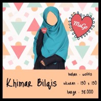 Khimar / Jilbab / Kerudung Segi Empat Wolfis Uk. 130