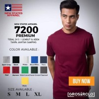jual Kaos Polos NSA 7200 Premium Cotton T shirt Original Murah S M L