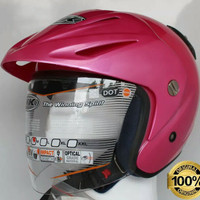 HELM INK CX-22 BRIGHT PINK METALIC SNI DOT 100% ORIGINAL