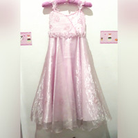 Dress Pesta Anak Remaja Size10 Pink / Gaun Pink Murah / Princess Dress