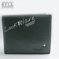 [KULIT ORI] Dompet Pria Impor Mont Blanc MB Soft Grey - Men's Wallet C