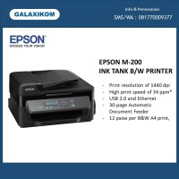 Printer Epson M200 Mono All-In-One Ink Tank Printer
