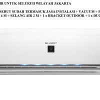 PROMO AC SHARP 1/2 PK INVERTER AH-XP6UHY (FREON R-32, 230-600 WATT)