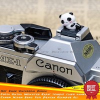 Hot Shoe Cover FLash Panda Unik Lucu Keren Kece Kamera DSLR Canon