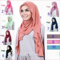Jilbab model pashmina instan satu loop yang langsung pakai tanpa penit