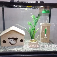 Terarium Kandang Hamster hampot unik village Theme