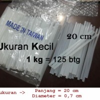 Jual x 125 pcs Glue Gun Stick Refill 20 x 0.7 / isi Lem Tembak Murah