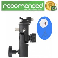 Tripod Hot Shoe Adapter Swivel untuk Flash Kamera DSLR - Hitam