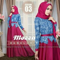 gamis pesta lebaran abaya brokat jaguar+ pashmina