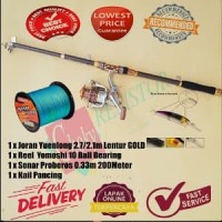 Paket Pancingan Laut Joran Yuelong 2.1m Plus Reel Yumos Murah