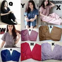 Piyama Tidur Bahan Satin/Baju Tidur Bahan Satin/Pajamas Satin