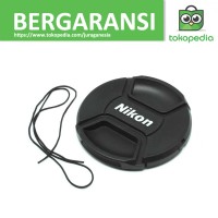 Penutup Lensa Kamera Nikon Lens Cap - Hitam - 67mm