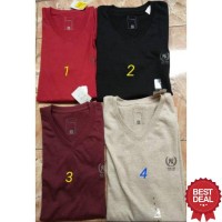 Kaos v neck/kerah V super T/t zone
