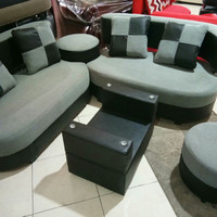 Jual Sofa minimalis sudut kursi ruang tamu murah L + ongkir jakarta Murah